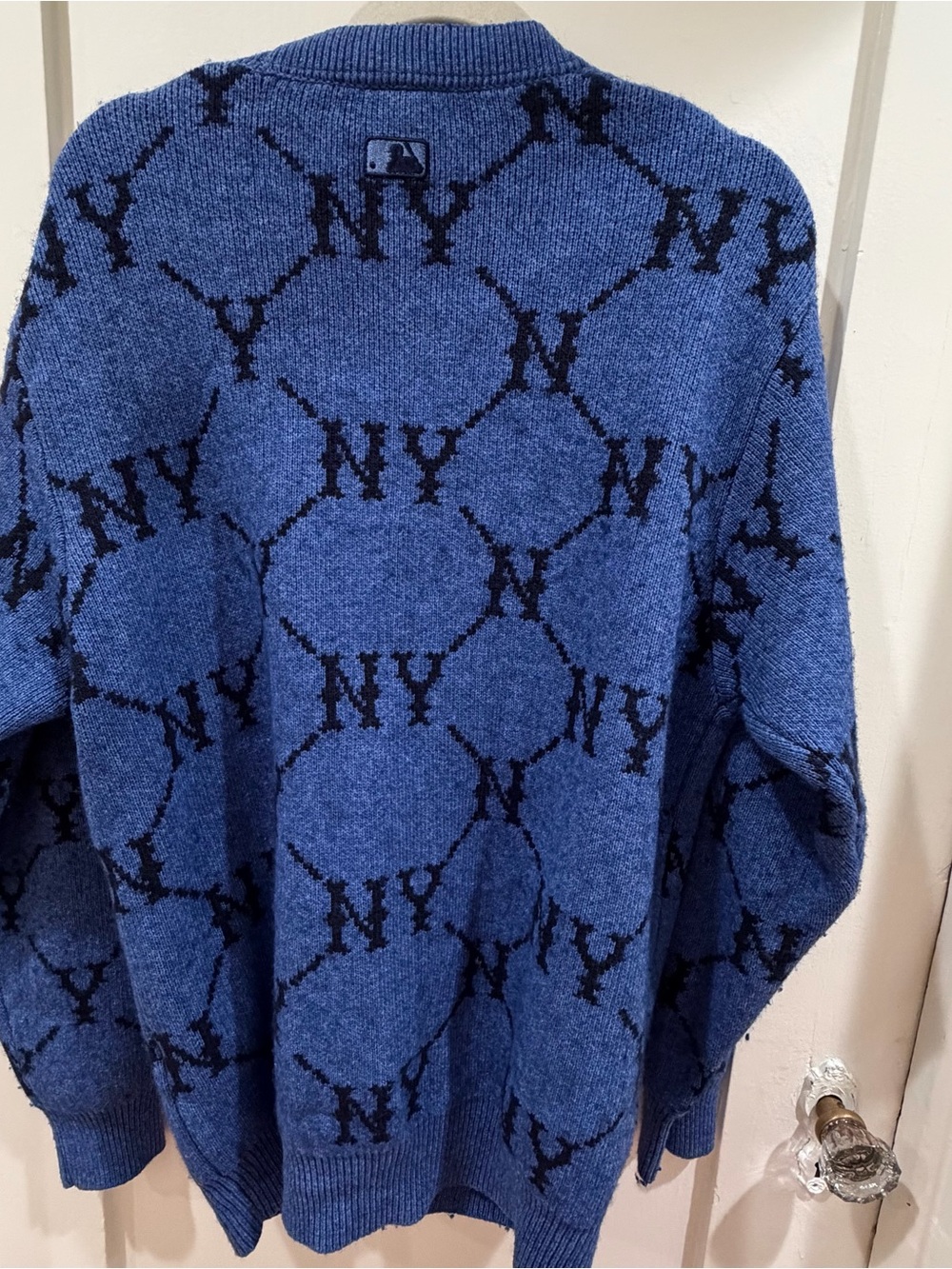 MLB Navy Blue New York Yankees Knit Cardigan - Picture 4 of 6